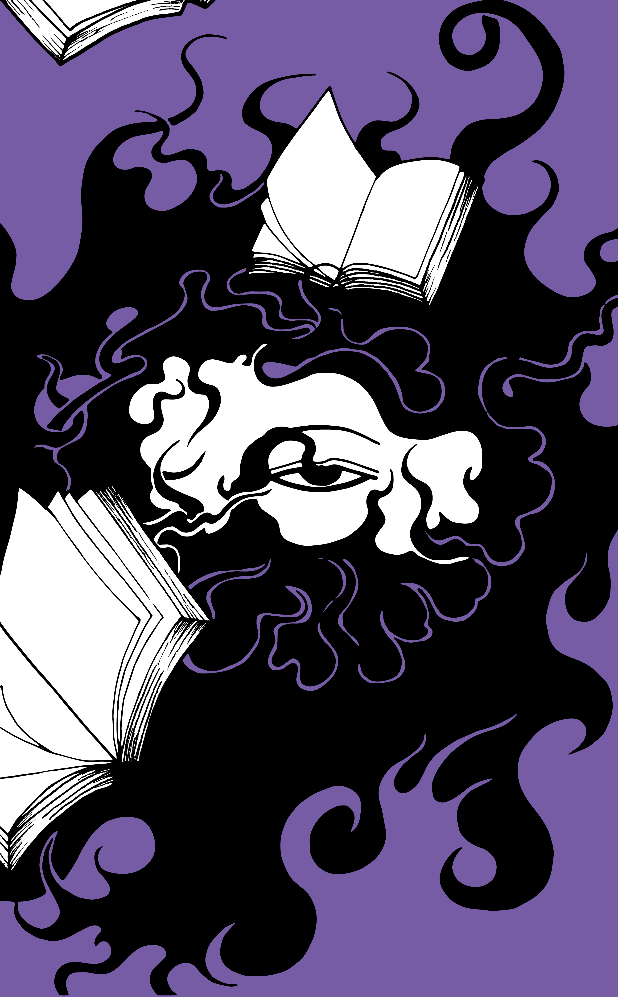 Rückenansicht „Buch des Feuers“